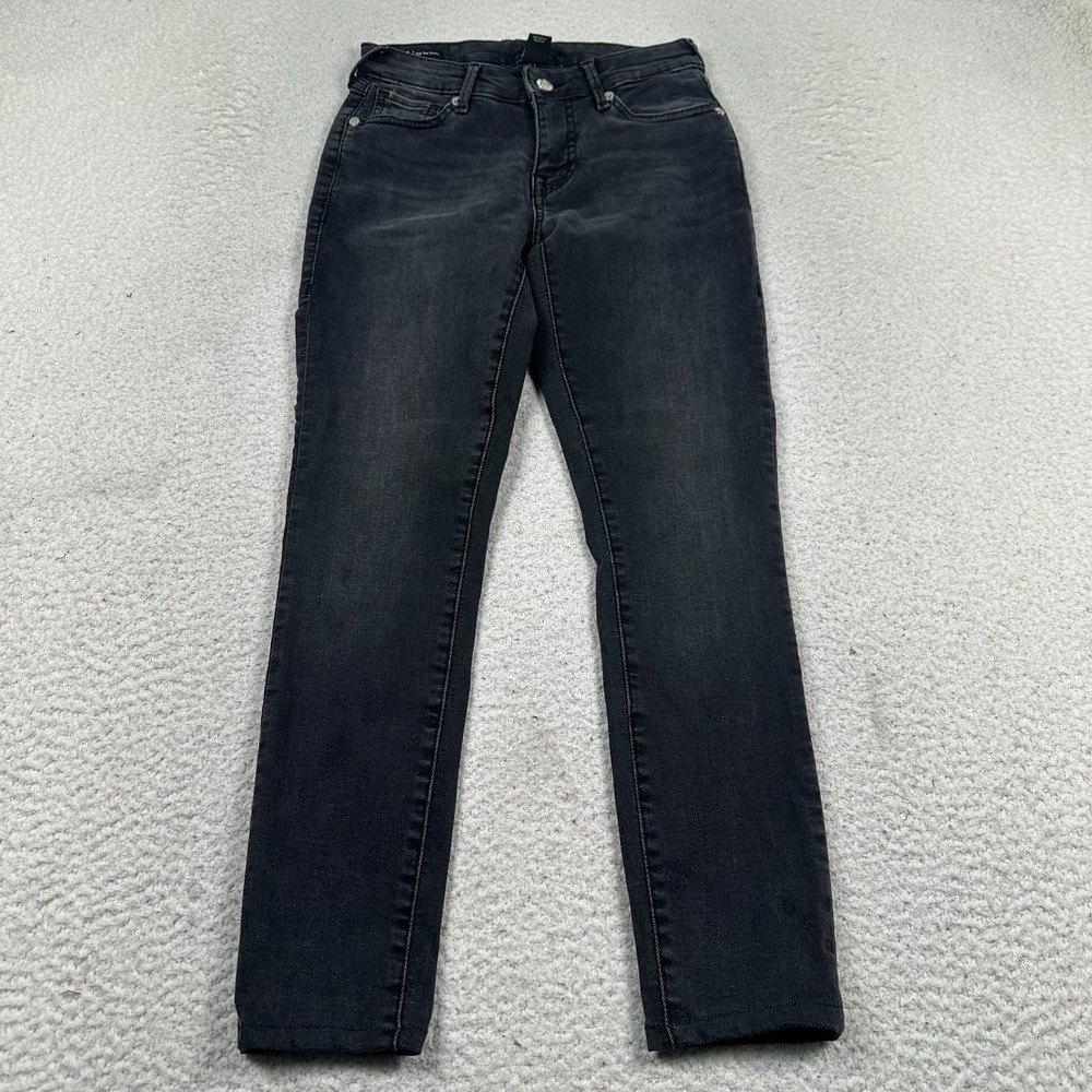 True Religion Jennie‎ Curvy High Rise Skinny Jeans Womens 25 Stretch Denim Black